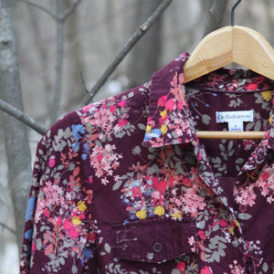 Floral button-down shirt - 100% Cotton